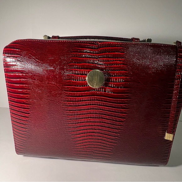 ESTEE LAUDER Beauty Makeup Travel case red faux leather Cosmetic organizer - Picture 2 of 7